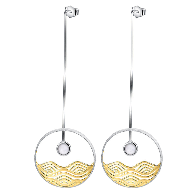 Moon Wave Earrings