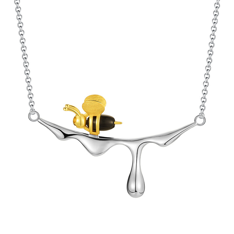 Honey and Bee Necklace - The Elements of Harmony