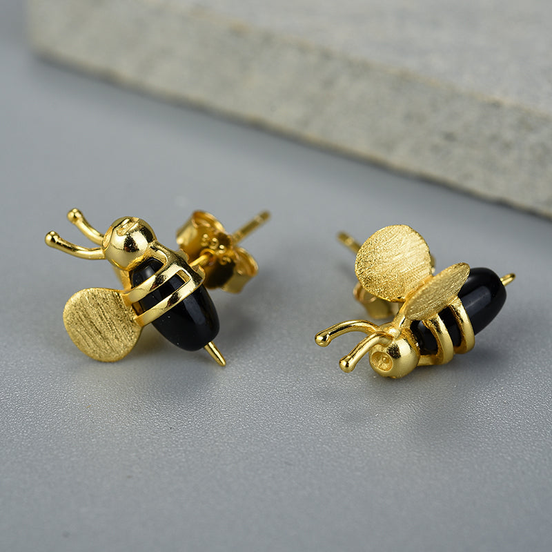 Small Bee Earrings