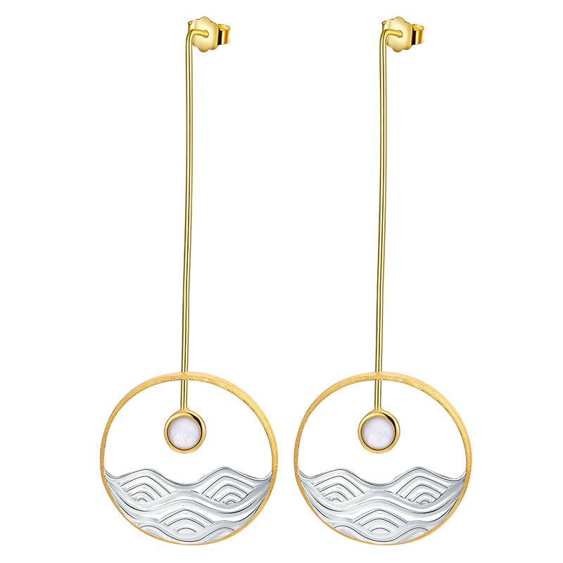 Moon Wave Earrings