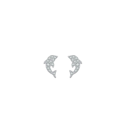 Little Dolphin Stud Earrings