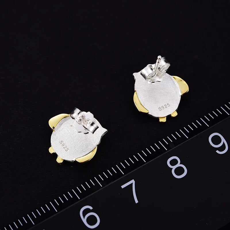 Little Owl Stud Earrings