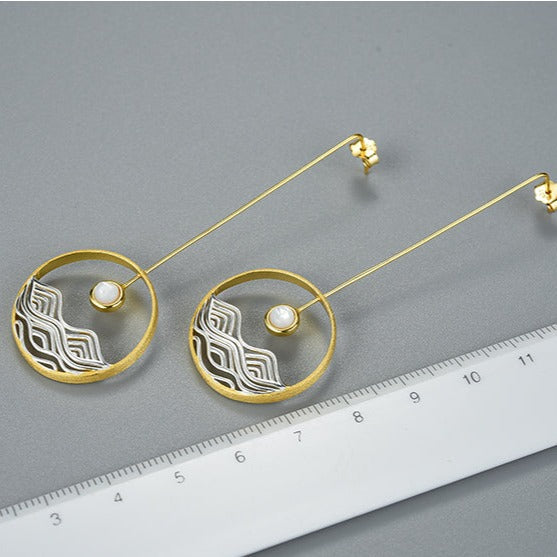 Moon Wave Earrings