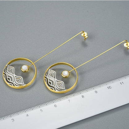 Moon Wave Earrings