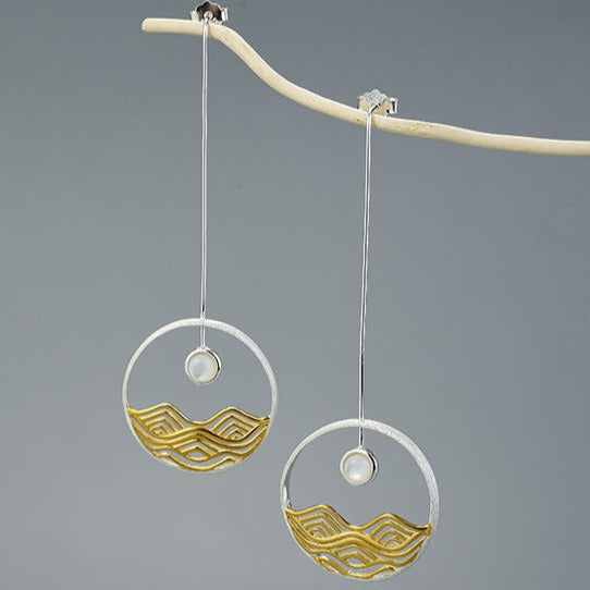 Moon Wave Earrings