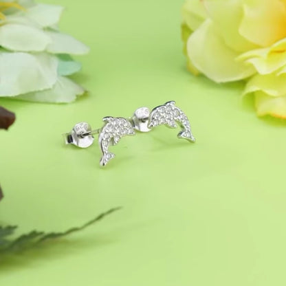 Little Dolphin Stud Earrings