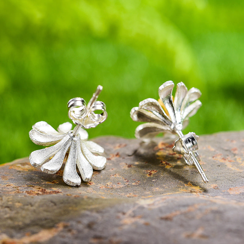 10 Petal Flower Earrings