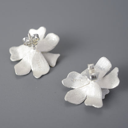 Abstract Flower Stud Earrings