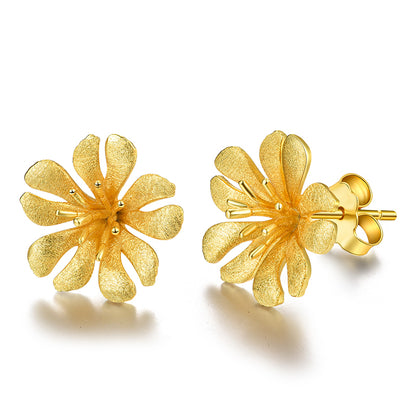 10 Petal Flower Earrings