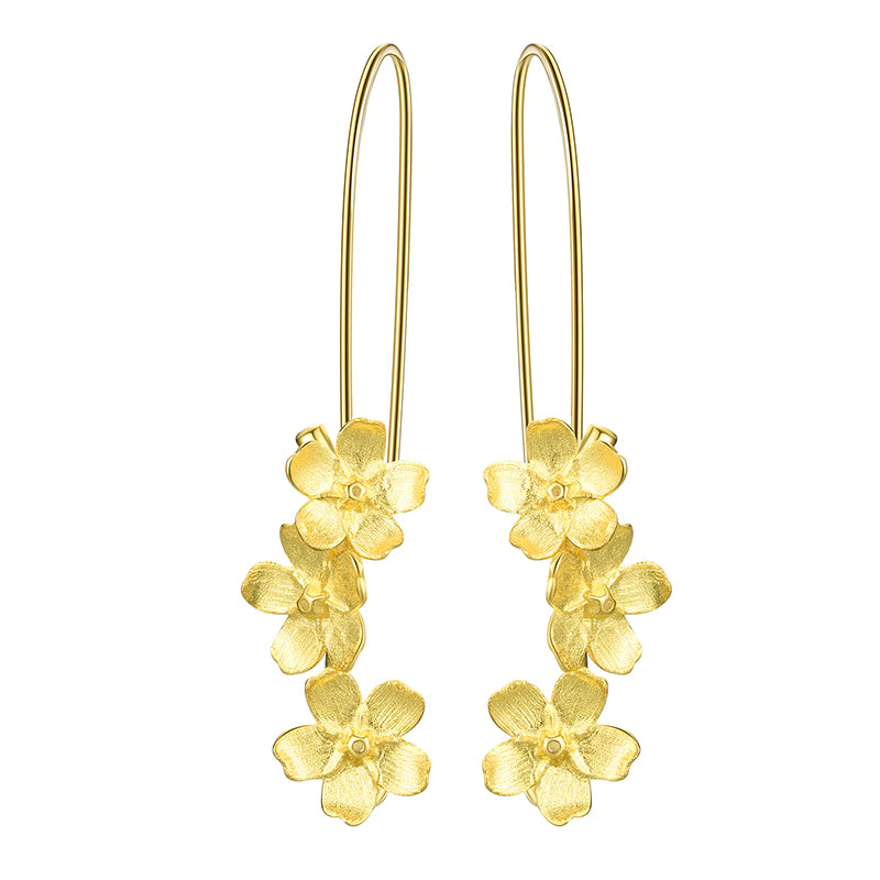 Triple Flower Dangle Earring - The Elements of Harmony