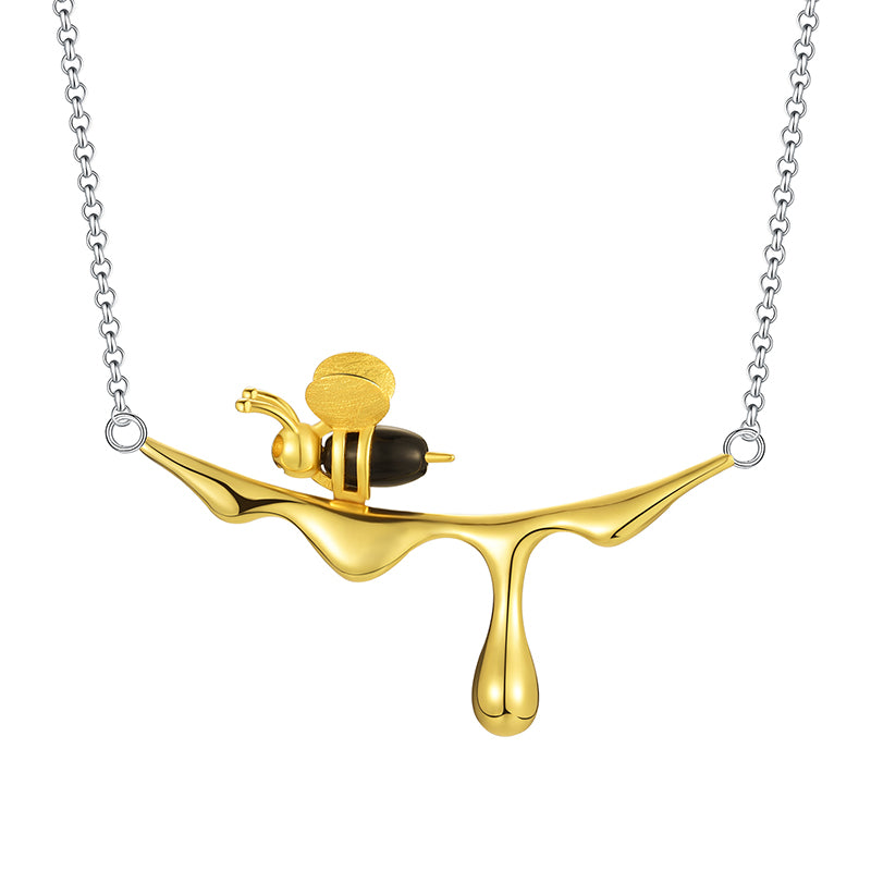 Honey and Bee Necklace - The Elements of Harmony