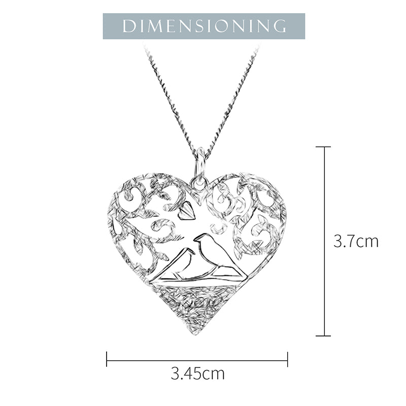 Heartfelt Love Pendant and Earrings Set