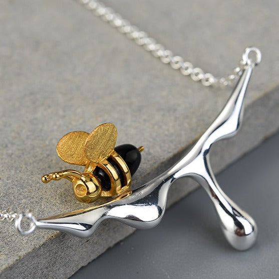 Honey and Bee Necklace