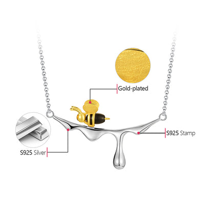 Honey and Bee Necklace - The Elements of Harmony