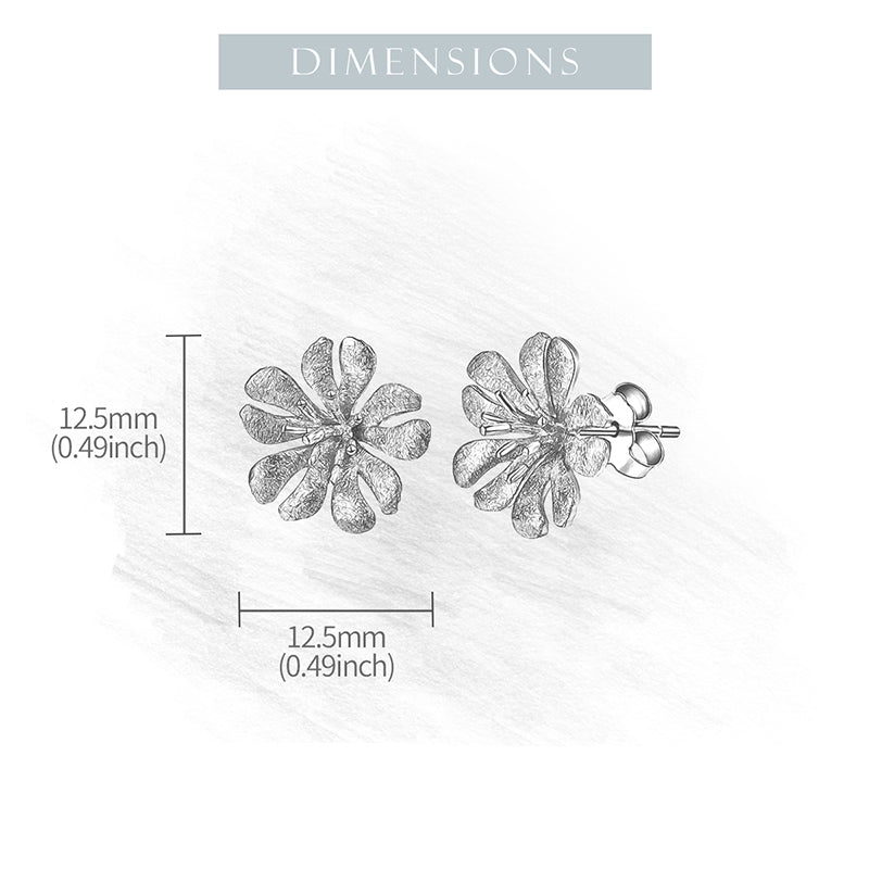 10 Petal Flower Earrings